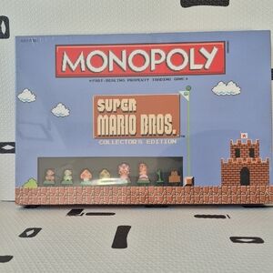 Hasbro Monopoly Super Mario Bros. Collector's Edition - Blue and Red